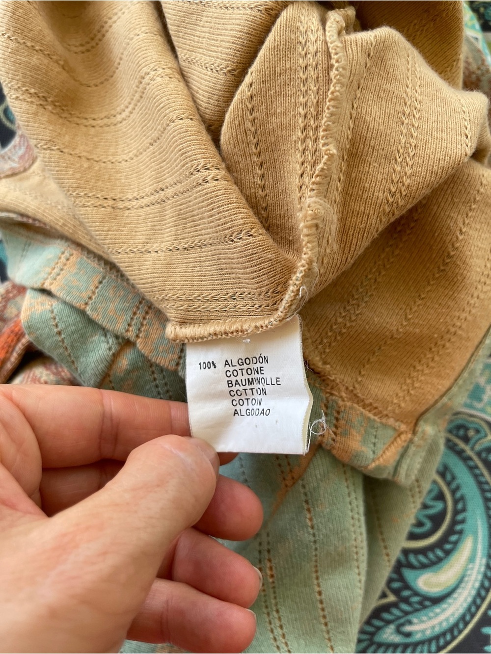 Custo Barcelona Sage Green & Rust Turtleneck Sweater - Custo Size 3 (US Medium) - Picture 3 of 8